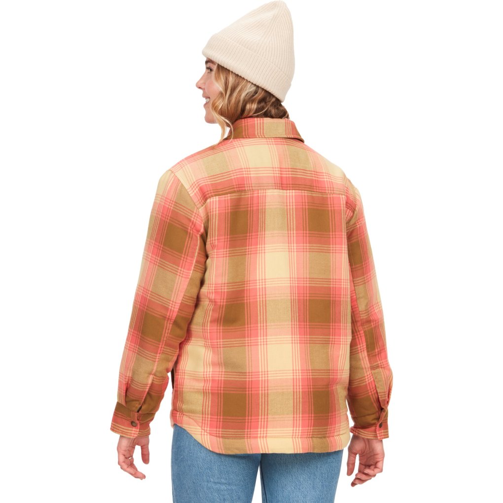 Marmot Ridgefield Sherpa Flannel Jacket Women - grapefruit
