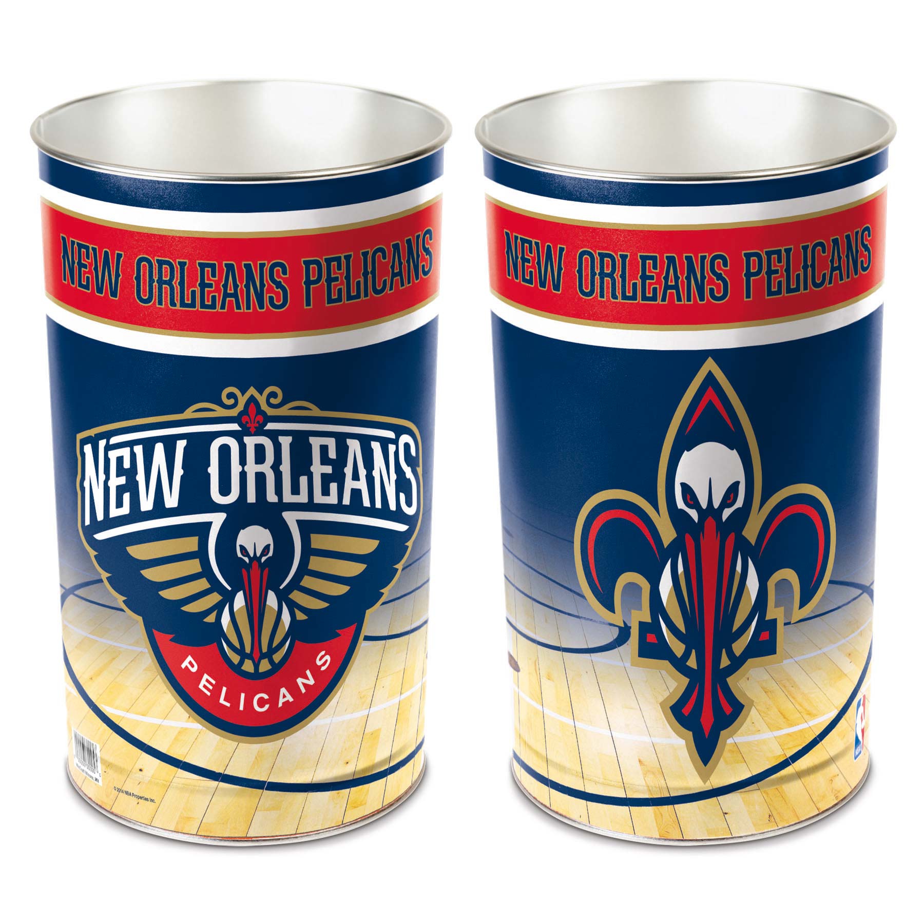 New Orleans Pelicans WinCraft Metal NBA Wastebasket