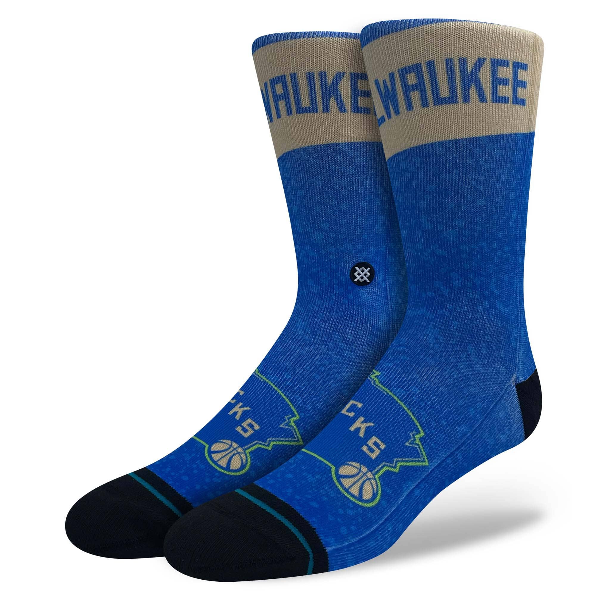 Milwaukee Bucks 2023/24 NBA City Edition Stance Crew Socks