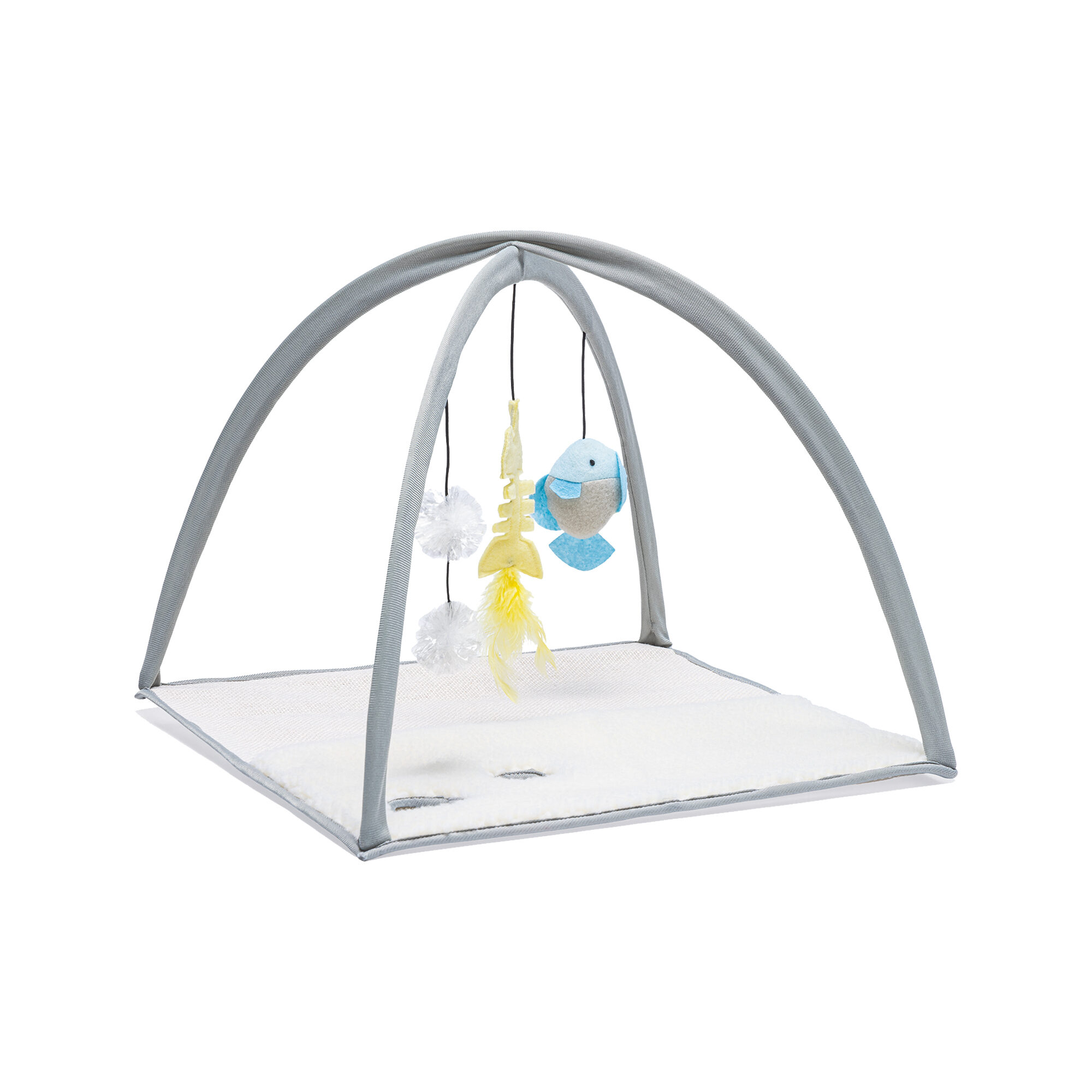 Beeztees Kitten Play Rug Xabia - Grey - 40 x 40 x 33 cm