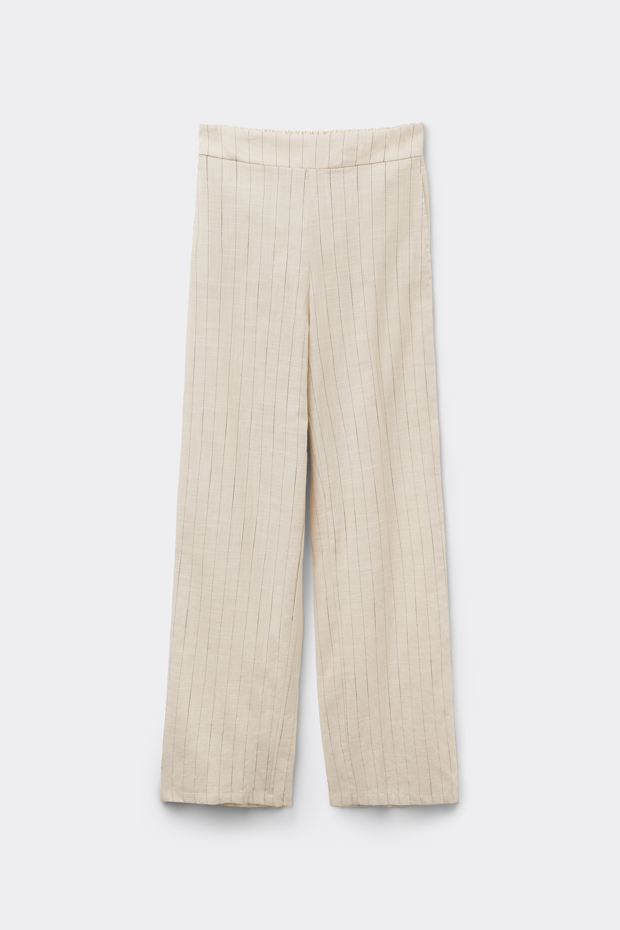Cotton Canvas Palazzo Trousers