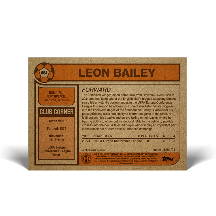 UCC Living Set Card 684 - Leon Bailey