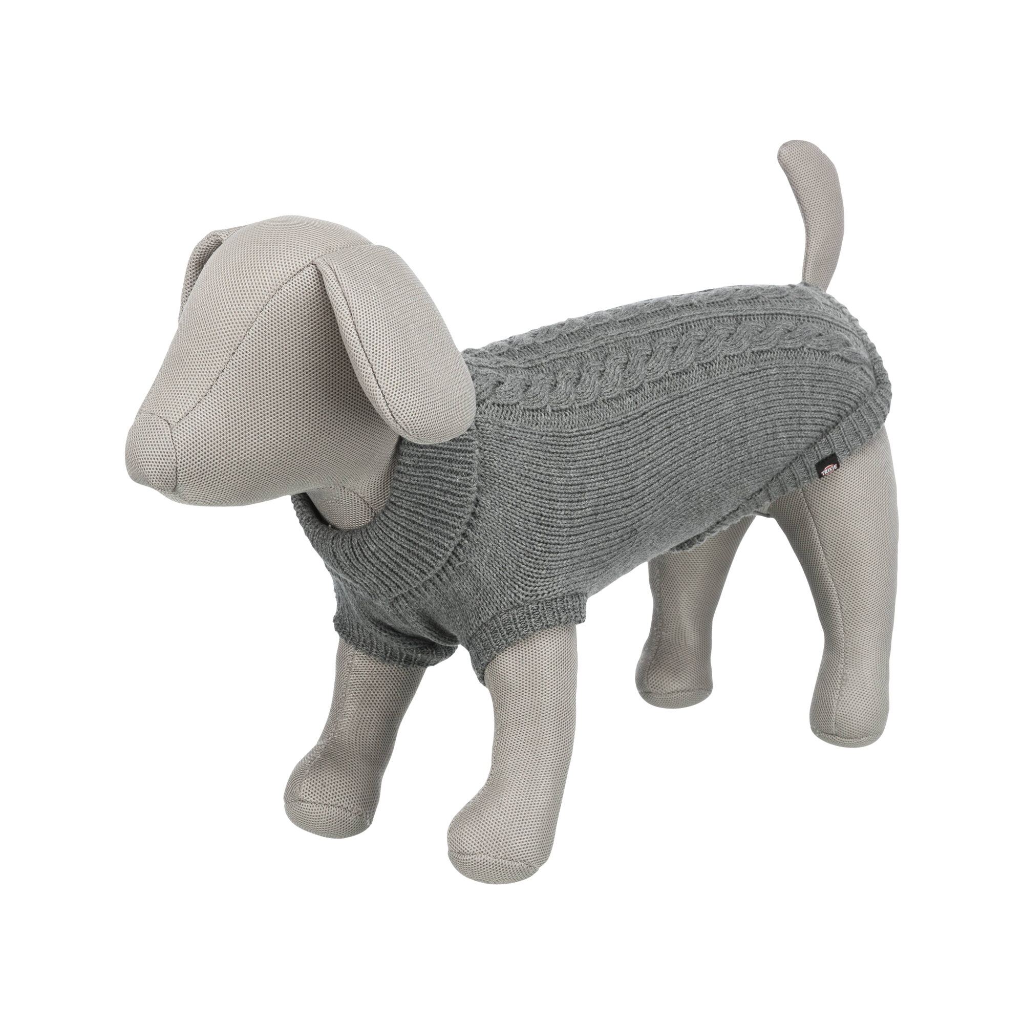 Trixie Kenton Dog Sweater - Grey - XS - 30cm