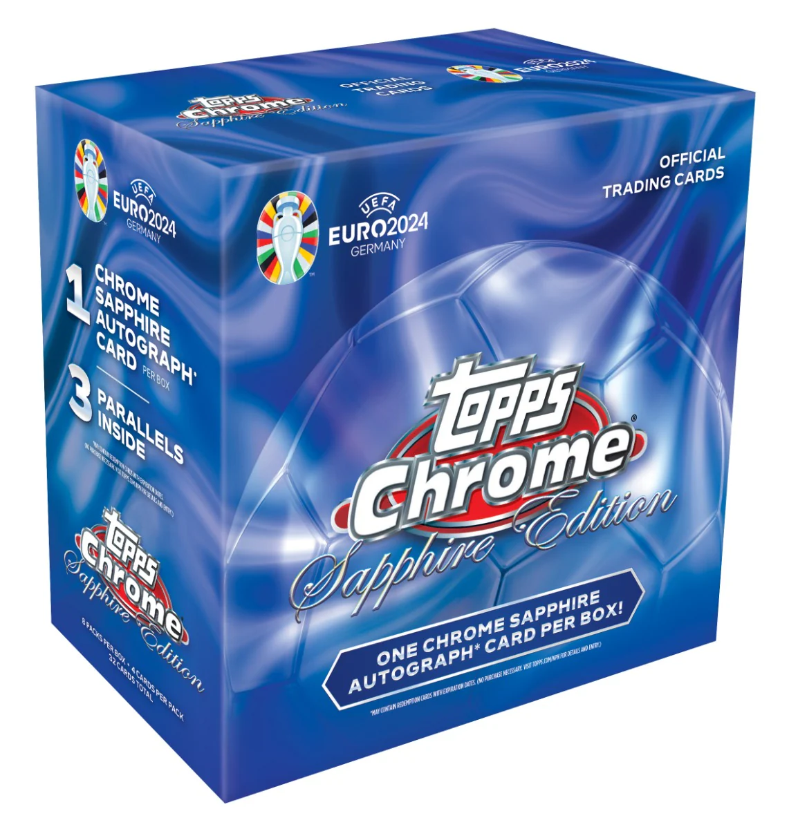 2024 Topps Chrome® UEFA EURO Sapphire Edition - Hobby Box