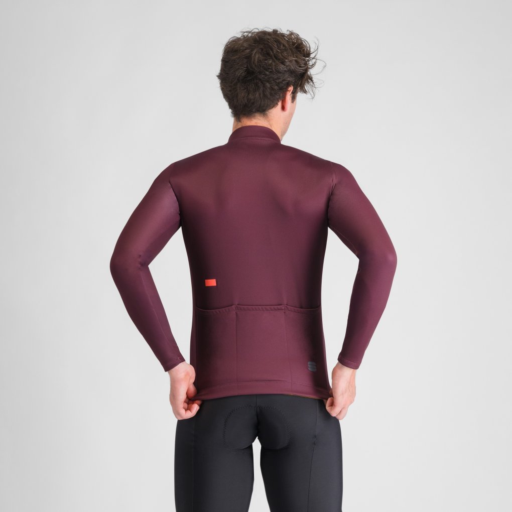 Sportful Classic Thermal Jersey Men - 625 Deep Bordeaux