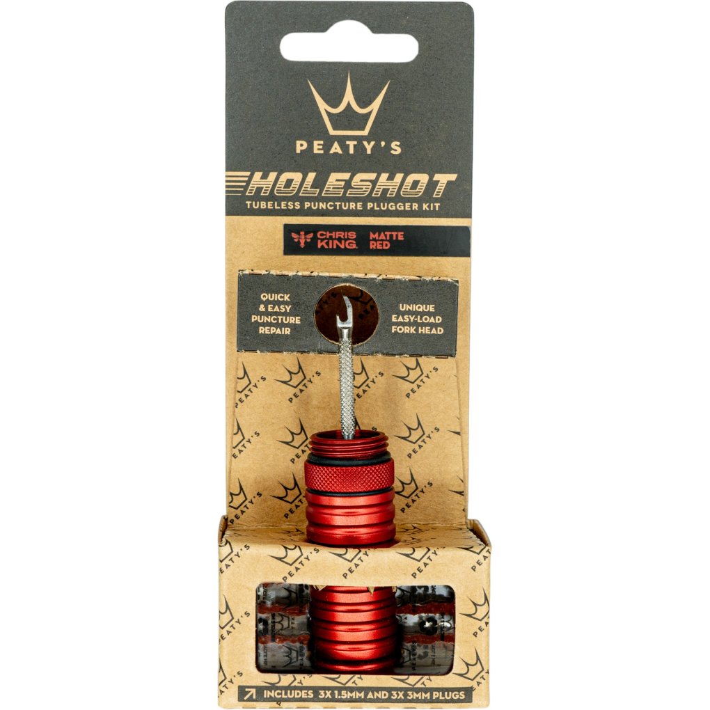 Peaty's Holeshot Tubeless Puncture Plugger Kit - Red