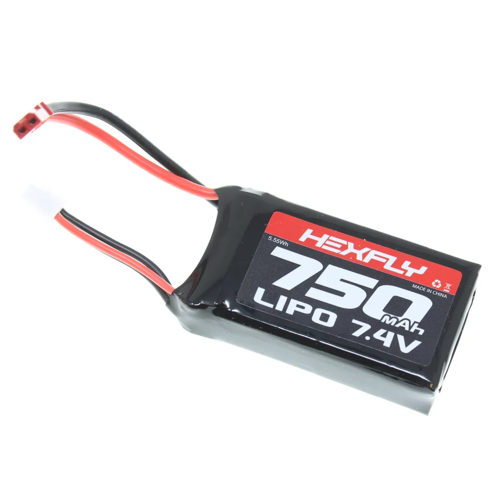 Ascent-18 2 cell 7.4v 750mah Lipo Battery w/ JST Redcat #31100