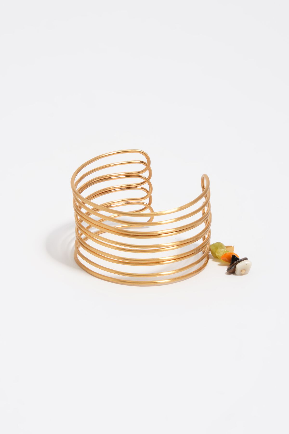 Aged gold texture band bracelet