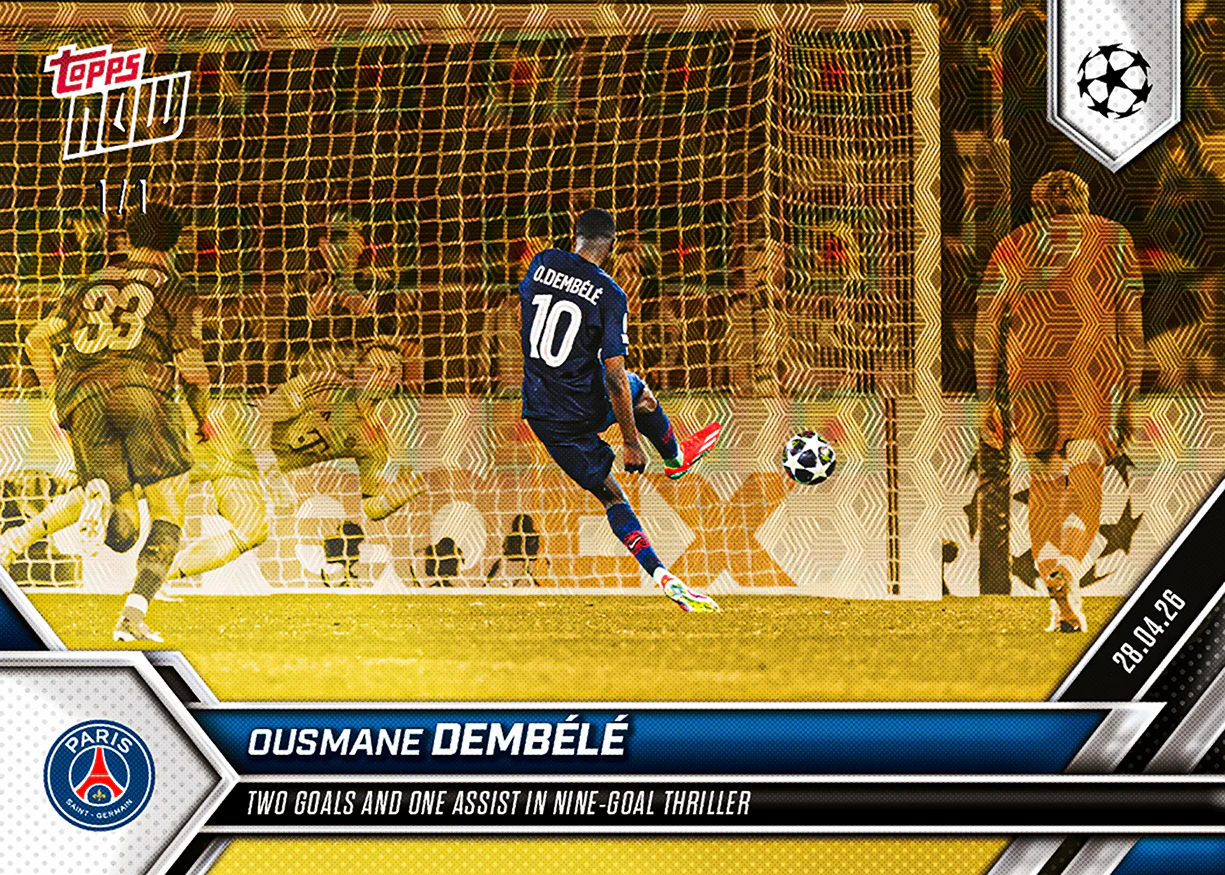 Ousmane Dembélé - 2025-26 UCL Topps NOW® - Card 129 - PR: 424