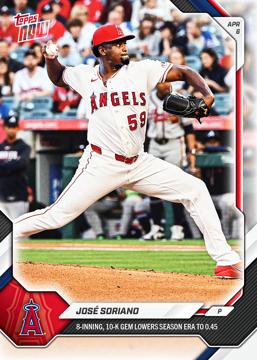 José Soriano - 2026 MLB Topps NOW® - Card 58 - PR: 352