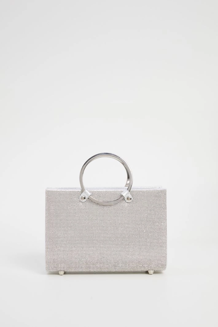 Bag with metal handles - SILVER