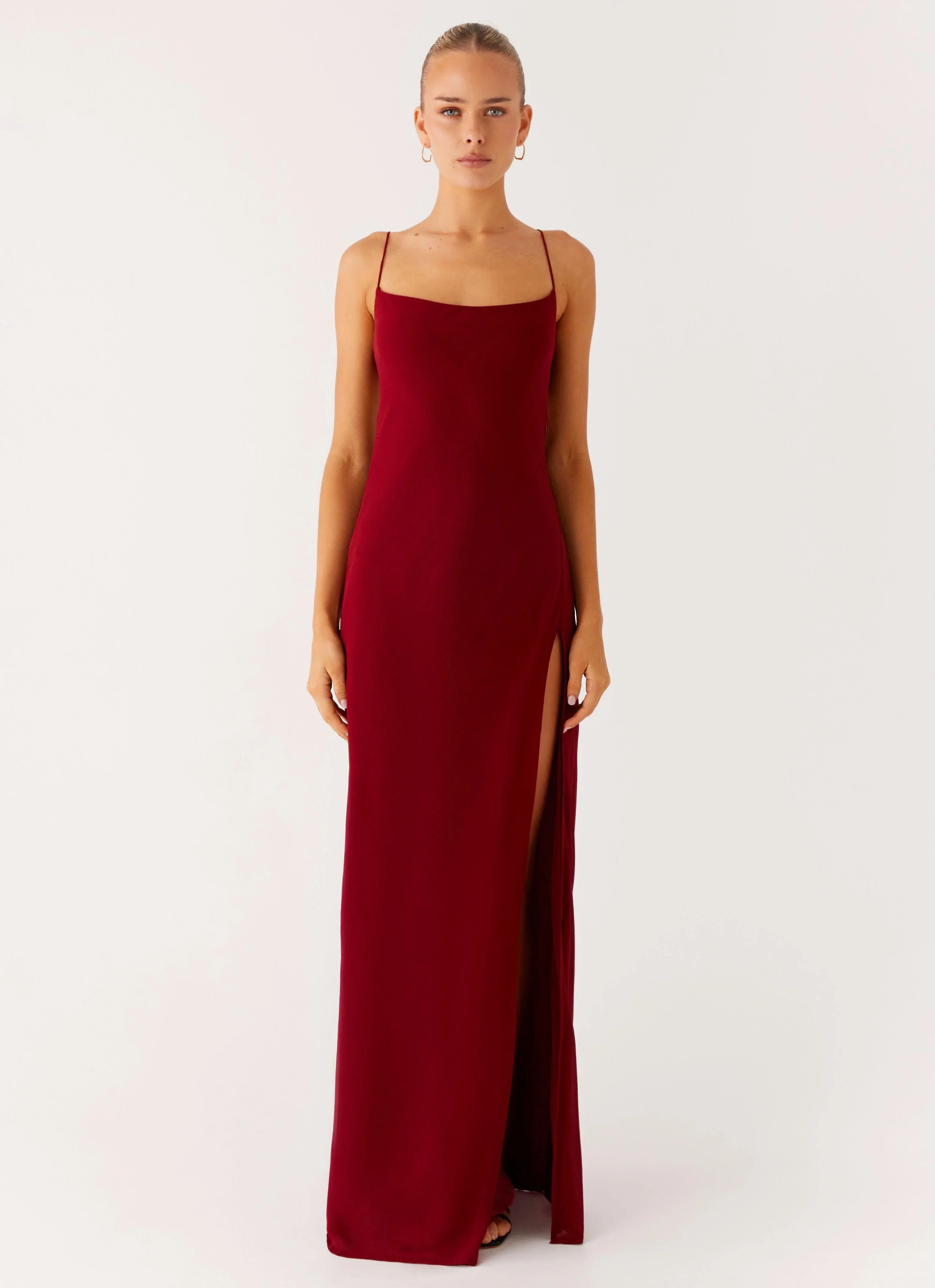 Alouette Maxi Dress - Burgundy