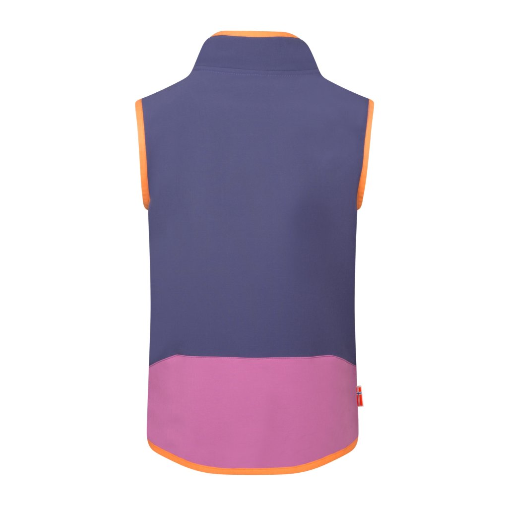 Trollkids Balestrand Vest Kids - Mallow Pink/Violet Blue/Papaya