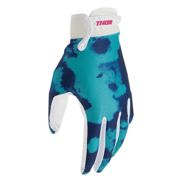 Gants cross Thor LAUNCH - BLEACH - ENFANT - Blanc / BleuRef : TO3289