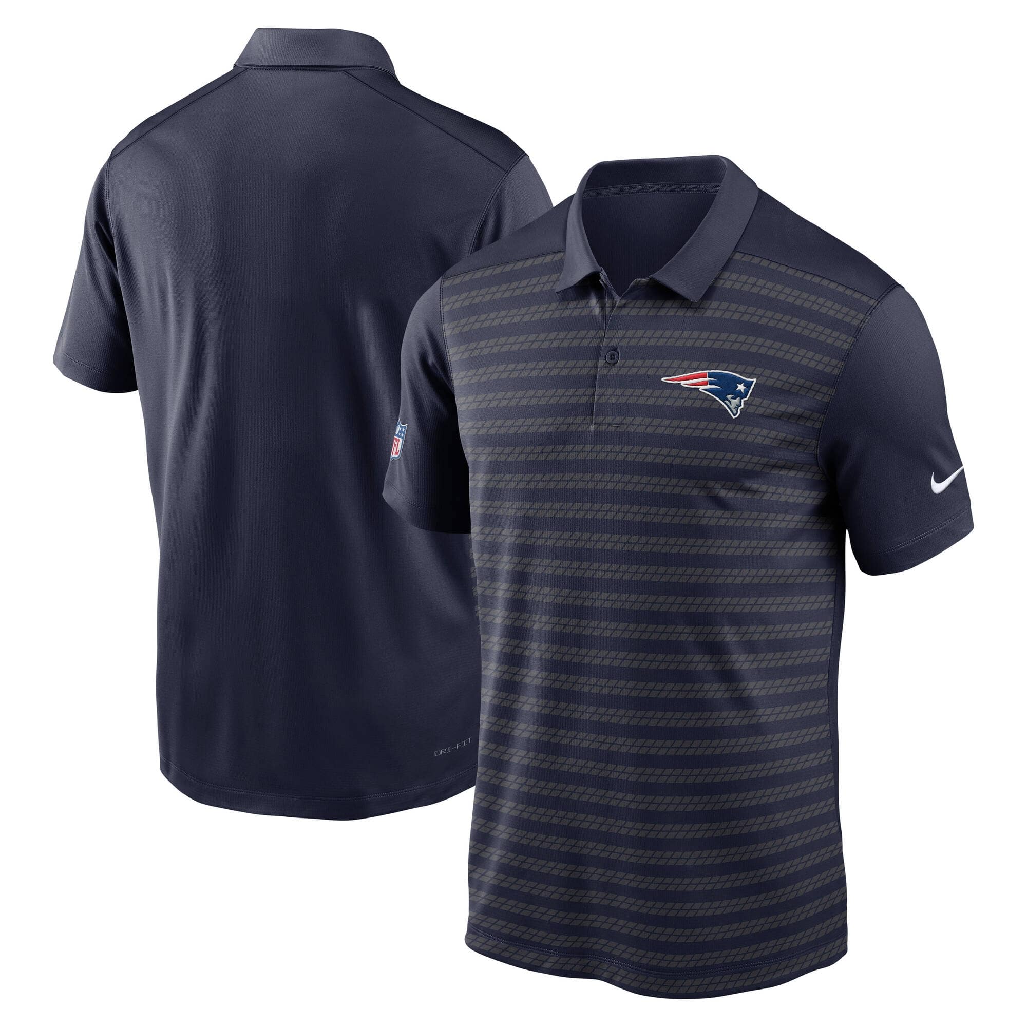 New England Patriots 2024 NFL Sideline Victory Nike Dri-FIT Polo Shirt Navy