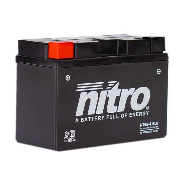 Nitro battery nt9b-4 sla firm acid type maintenance-free/ready to useRef: yt9b-4 -n- / nt9b-4 sla