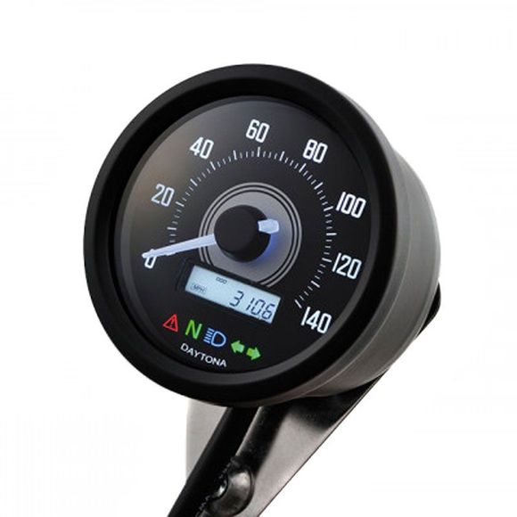Daytona Velona 2 D60 Universal Black Digital Speedometer - BlackRef: 88641
