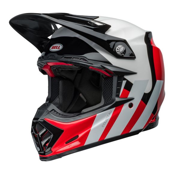 Bell MOTO-9S FLEX HELLO COUSTEAU 2026 cross helmet - Black / RedRef: EL0640