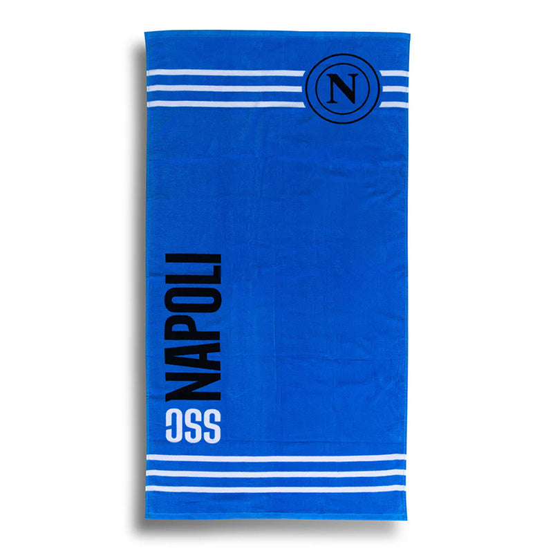 SSC Napoli Sky Blue Writing Beach Towel