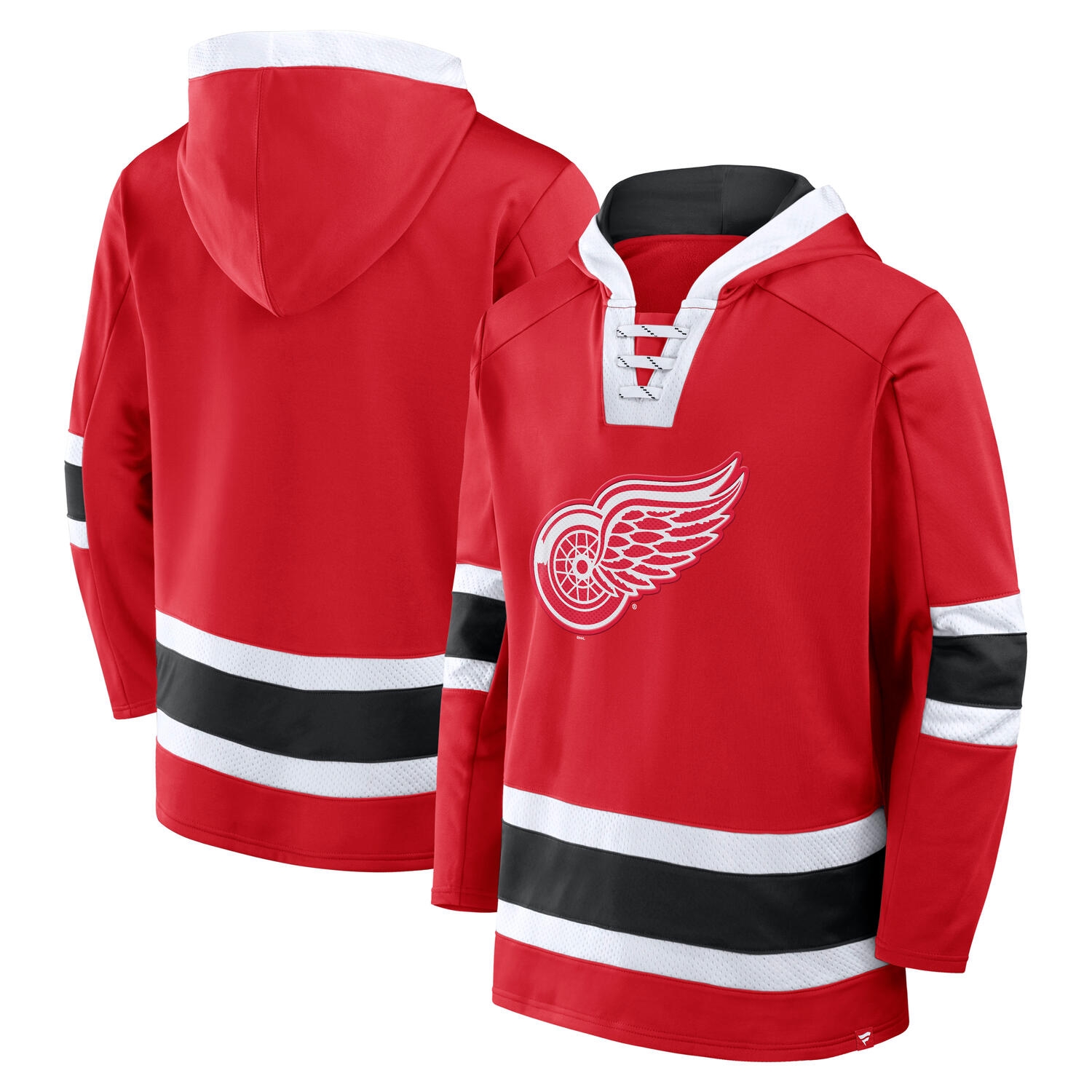 Detroit Red Wings Laced NHL Hoodie Red