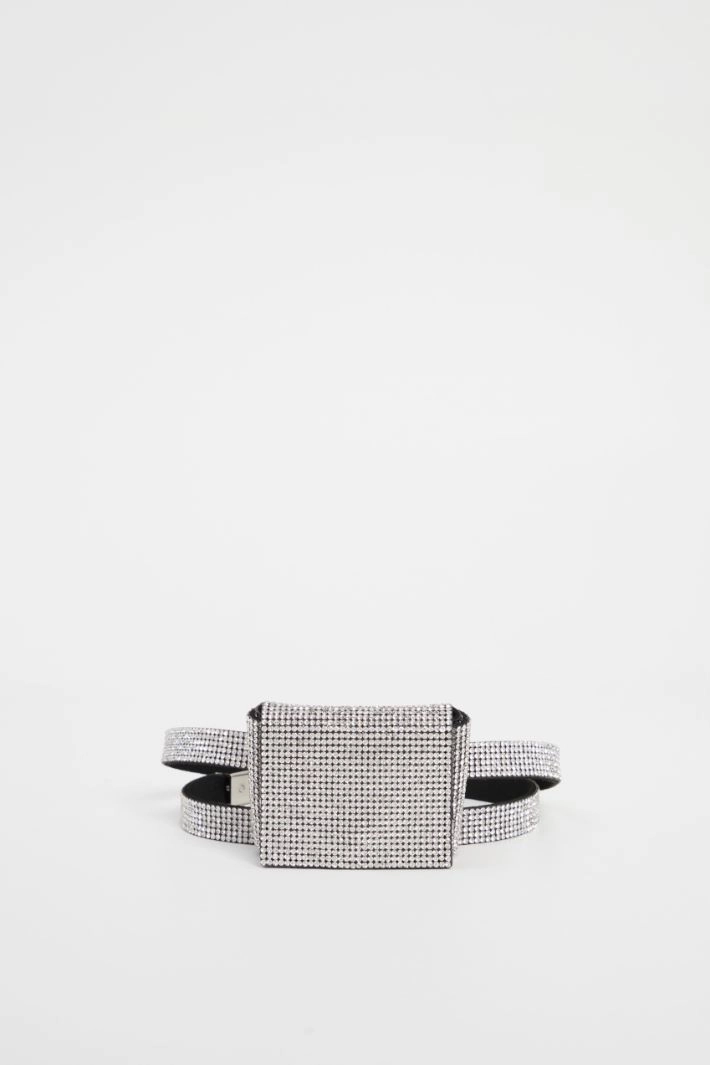 Belt with coin purse - SILVER
