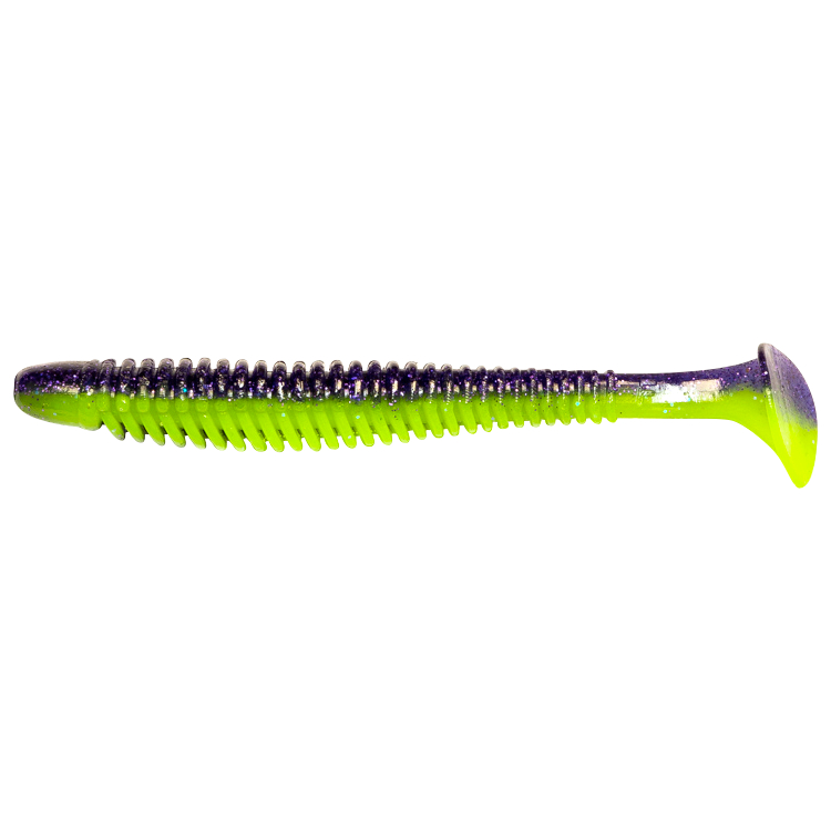 Noike Wobble Shad (Purple Chartreuse UV)