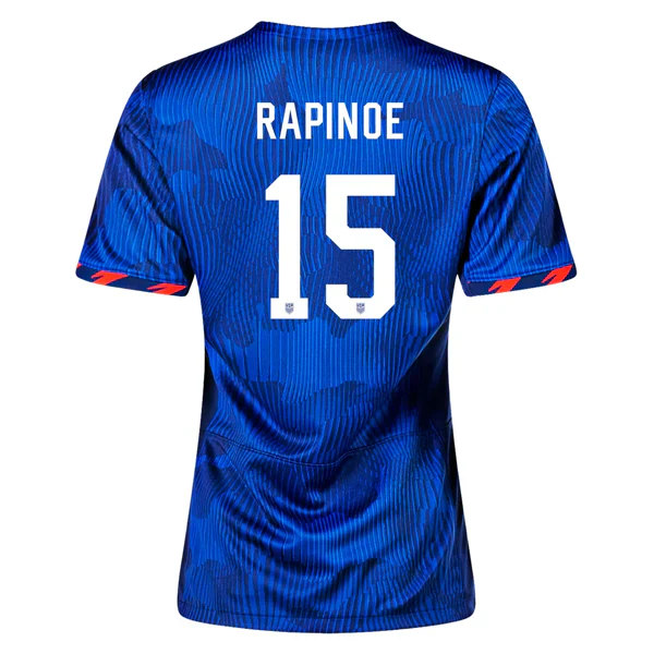 Womens United States Megan Rapinoe 4 Star Away Jersey 23/24 w/ 2019 World Cup Champion Patch (Hyper Royal/Loyal Blue)