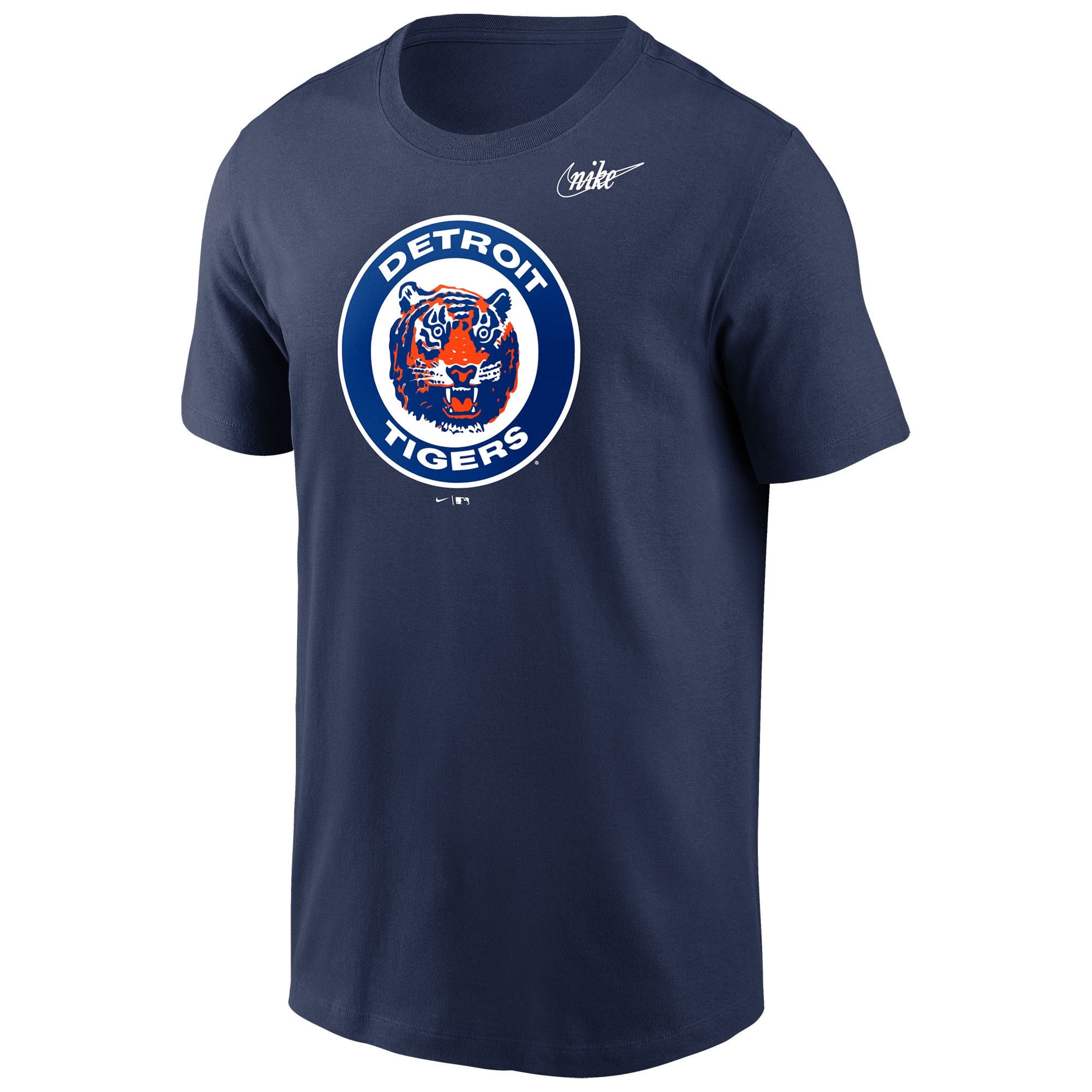 Detroit Tigers Cooperstown Logo Nike MLB T-Shirt Navy
