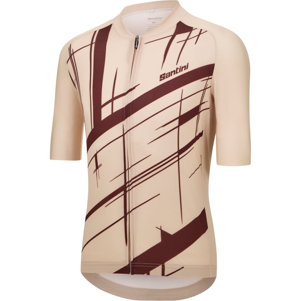 Santini Sketch Short Sleeve Jersey Men AS94075CSKETC - cappuccino CP
