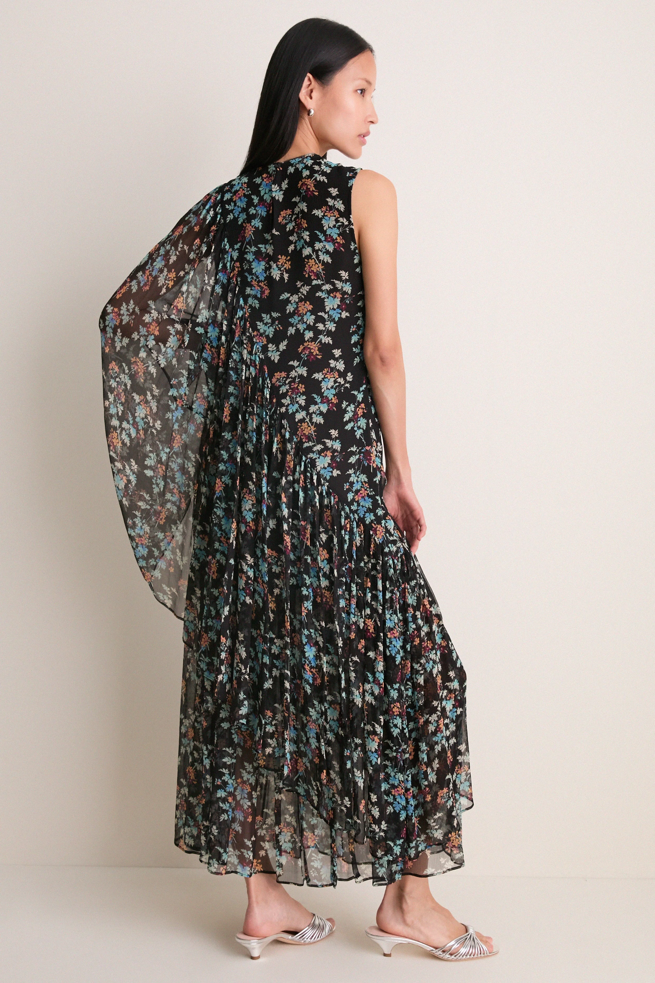 Nightshade Seraphina Silk Draped Dress