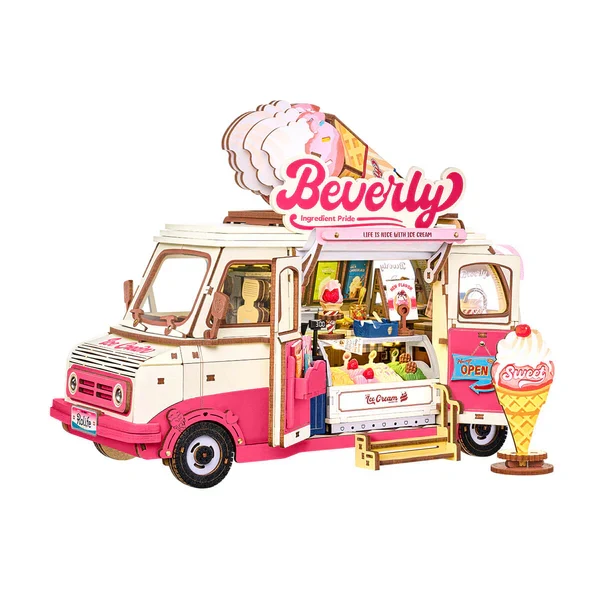 Robotime Beverly's Ice Cream Truck 3D Wood Puzzle TGS06