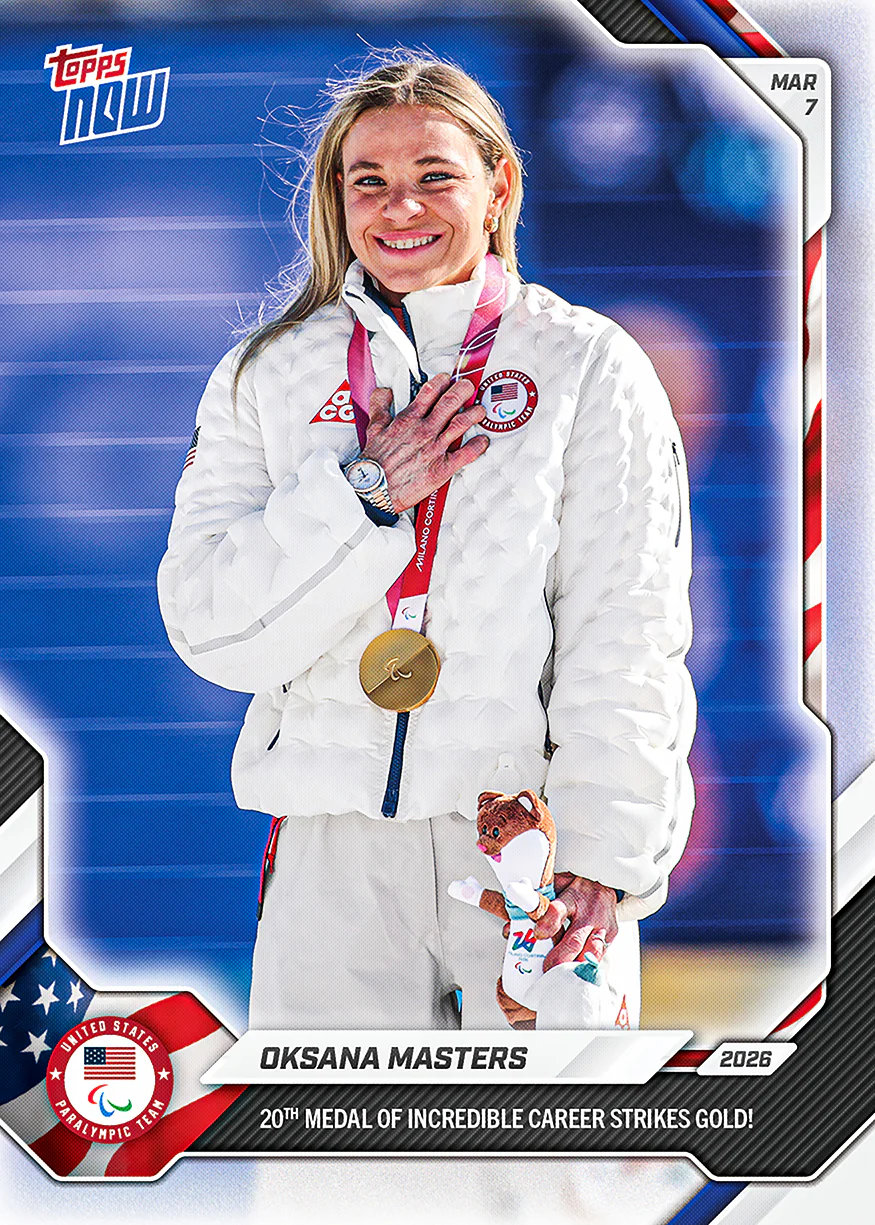 Oksana Masters - 2026 Paralympics Topps NOW® - Card 20 - PR: 399