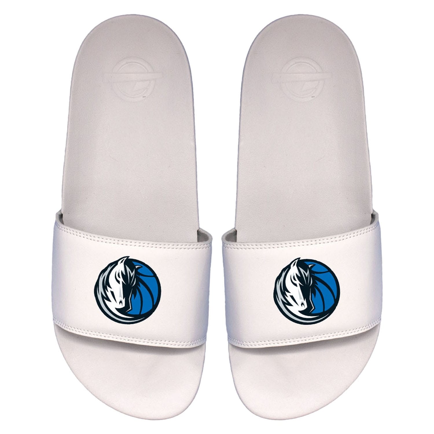 Dallas Mavericks Primary Logo ISlide NBA Gel Slides White
