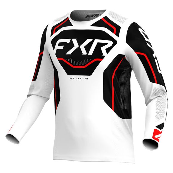 FXR PODIUM RELAY 2026 cross jersey - White / BlackRef: FXR1637