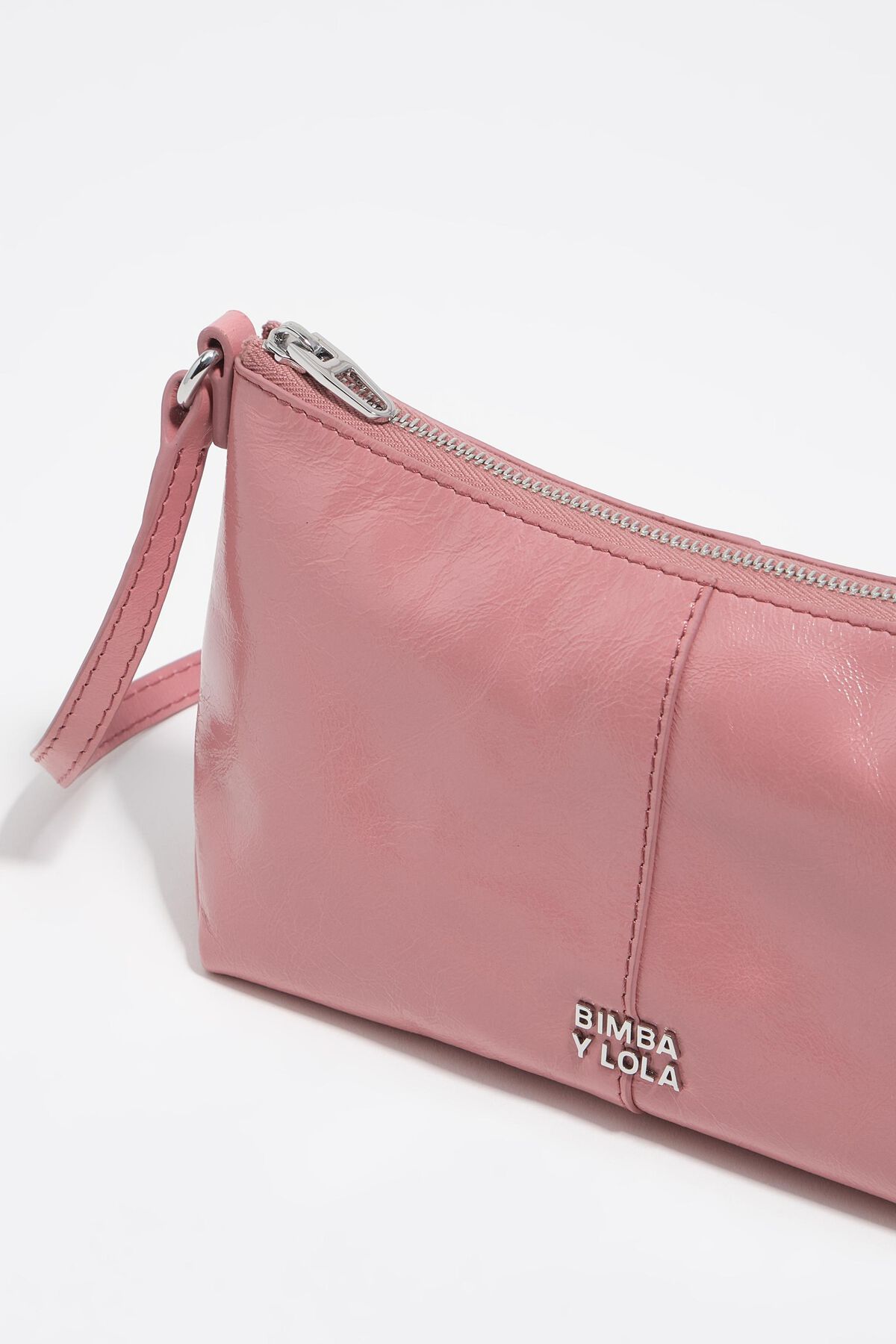Pink leather mini bag