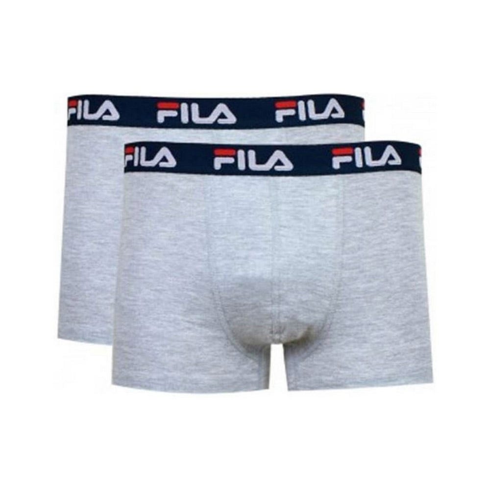 PACK 2 BOXERS FILA LIGHT GRAY
