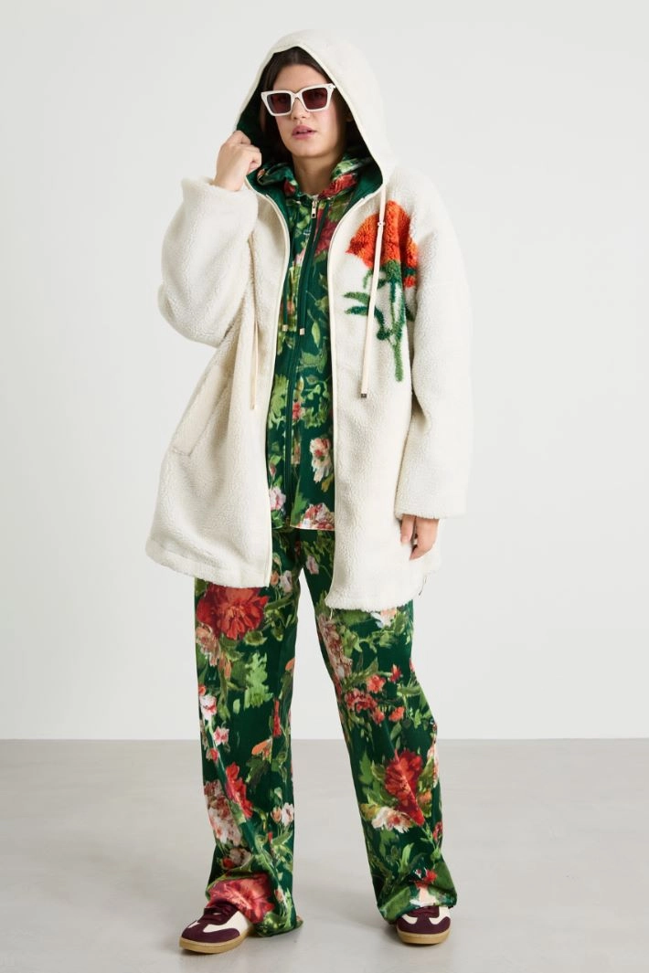 Reversible jersey jacket - CREAM