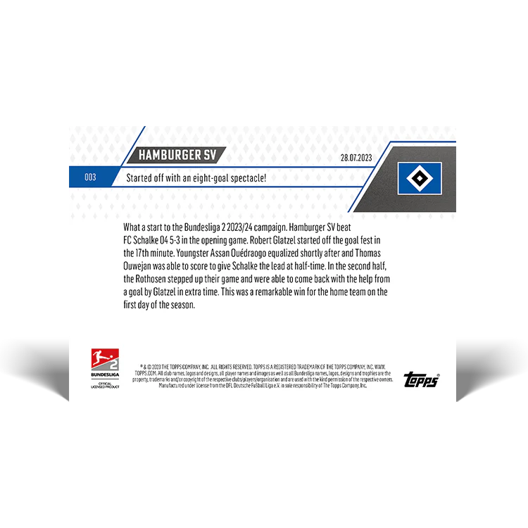 Topps UK - Started off with an eight-goal spectacle! - Bundesliga TOPPS NOW® Card #3
