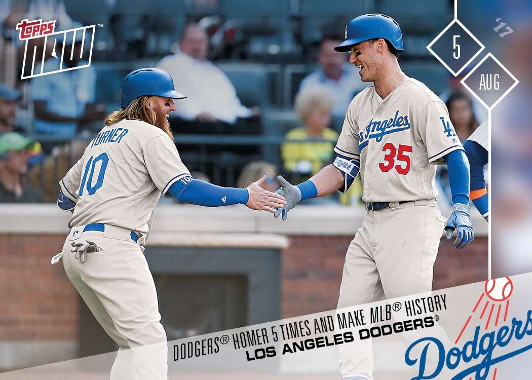 Dodgers - 08/05/2017 TOPPS NOW® CARD 447 - Print Run: 827