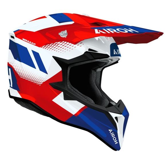 Casque cross Airoh WRAAAP - VISION 2026 - Rouge / BleuRef : AR1540
