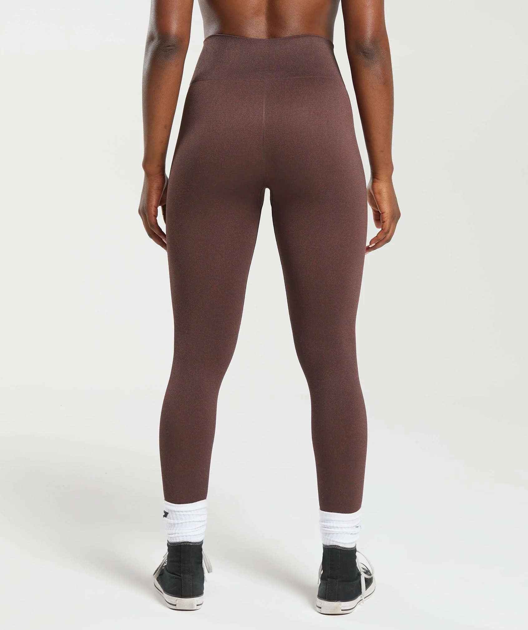 Adapt Fleck Seamless Leggings Chocolate Brown
