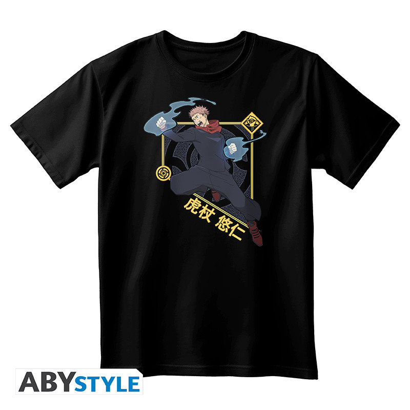 JUJUTSU KAISEN T-shirt unisex black Itadori Yuji