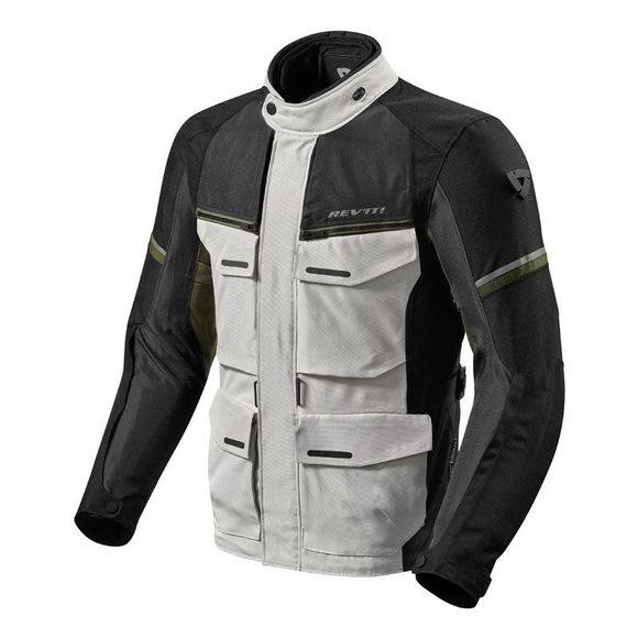 Motorcycle jacket Rev it Outback 3 - Gray / GreenRef: Ri0891-C2764