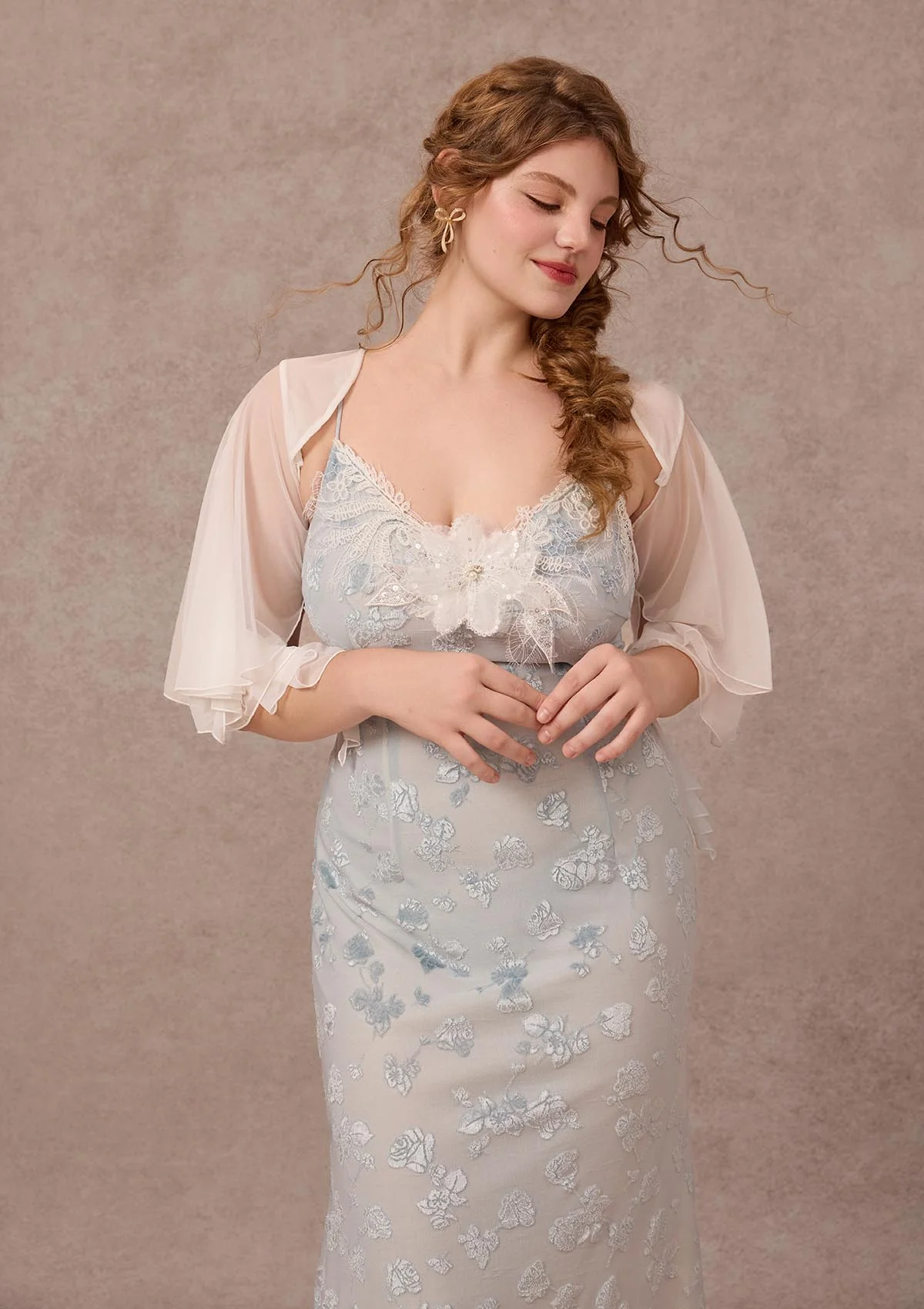 Curve&Plus Swan In The Late Summer Dress