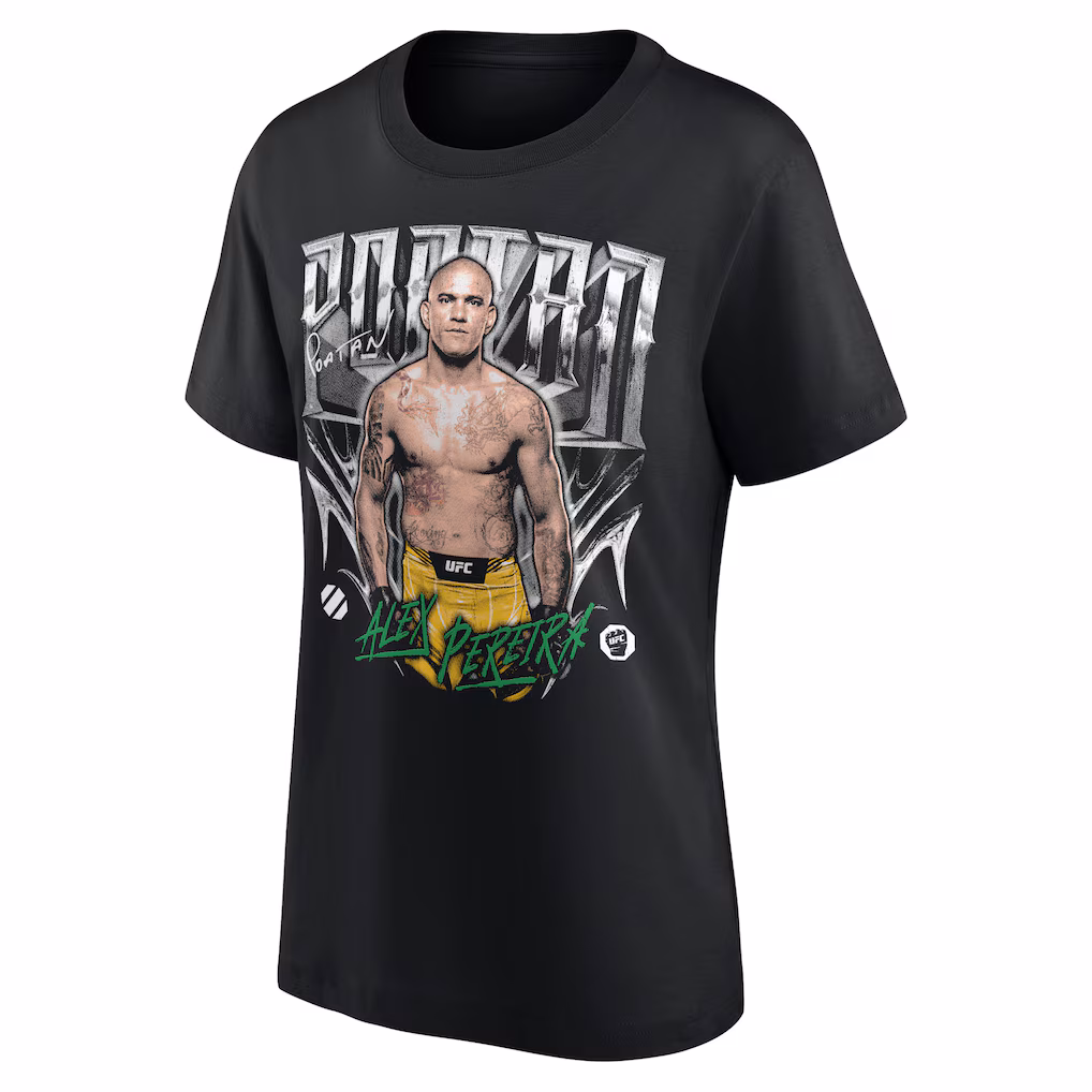 UFC Alex Pereira Grunge Tone T-Shirt - Black - Womens