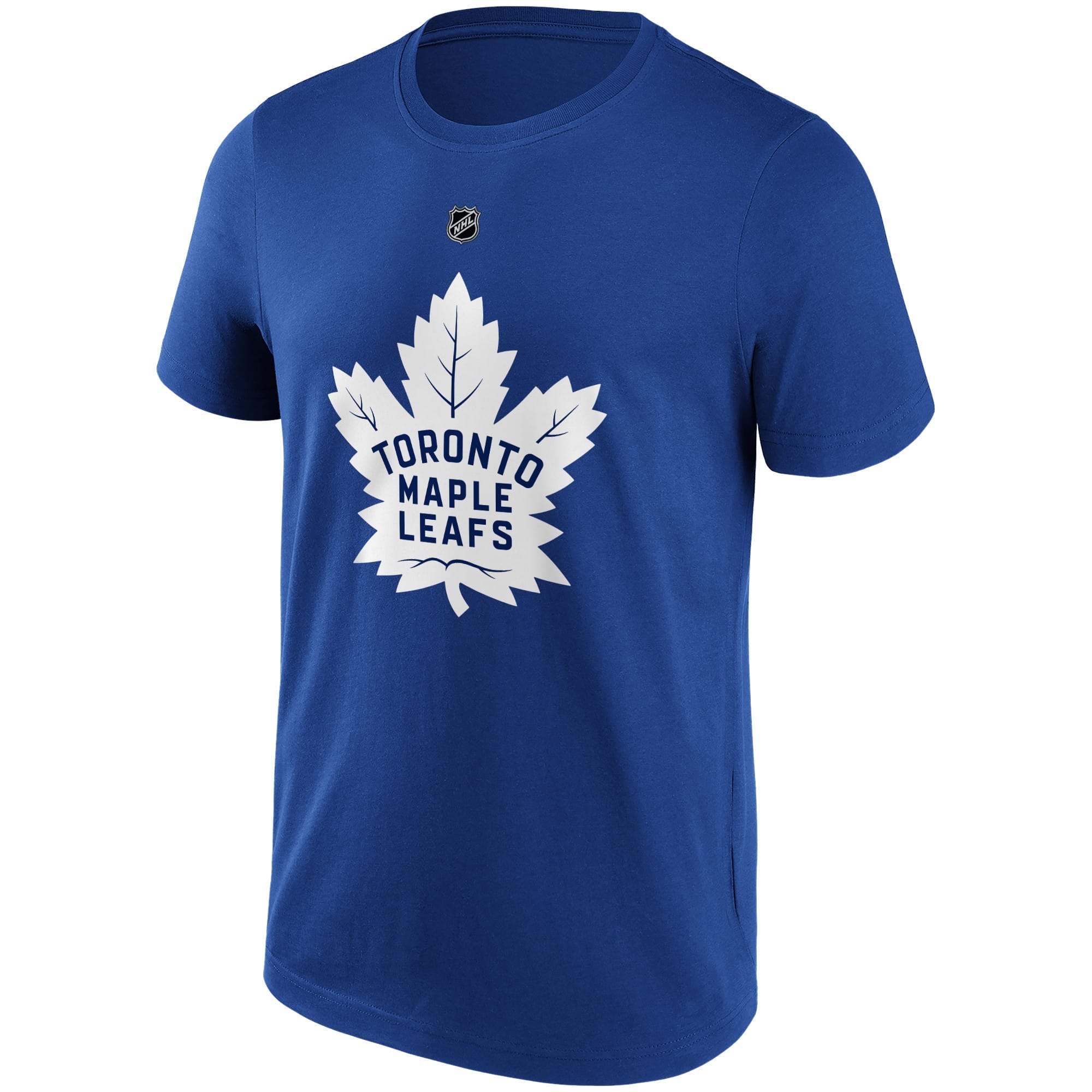 Auston Matthews #34 Toronto Maple Leafs Iconic Player NHL T-Shirt Blue