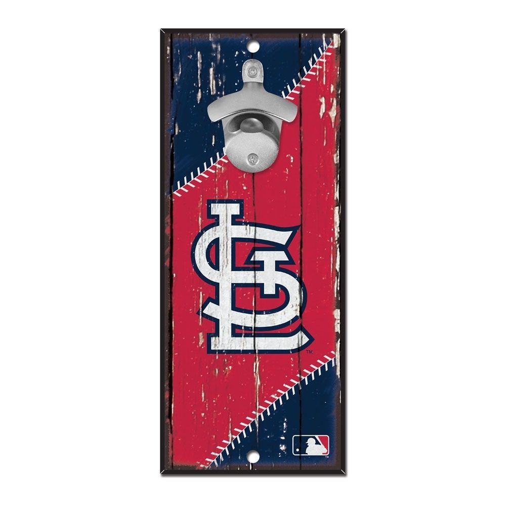 St. Louis Cardinals MLB Bottle Opener Sign