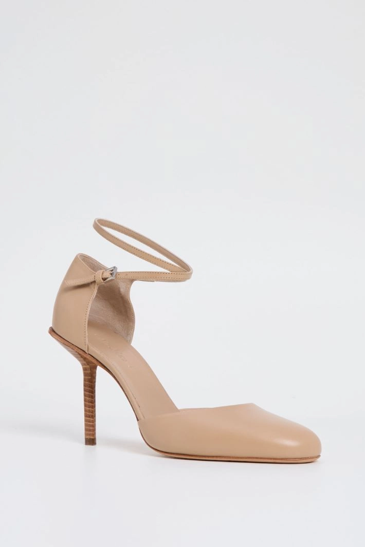 Mary Jane leather sandal - LIGHT BEIGE