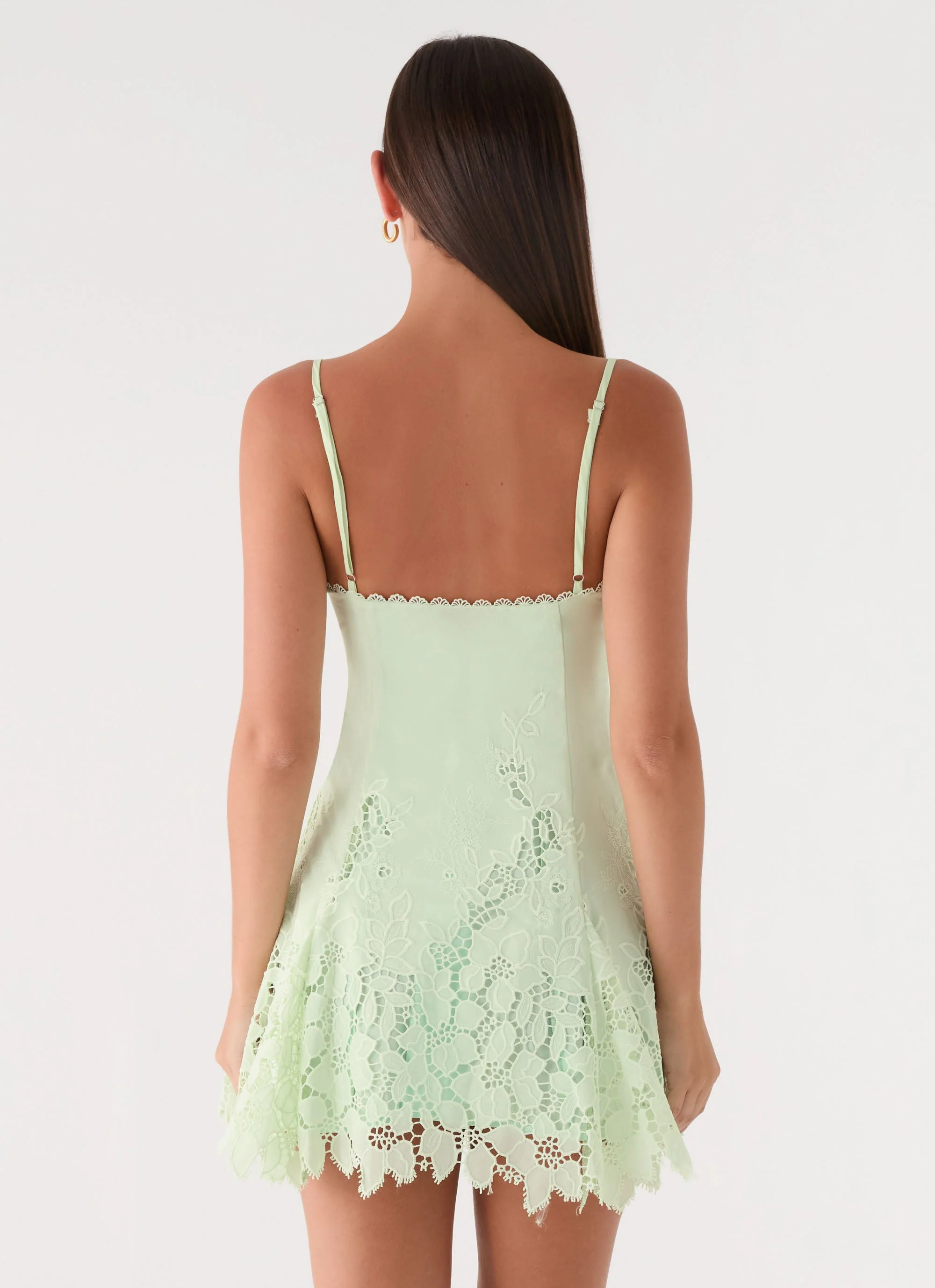 Florine Mini Dress - Pistachio