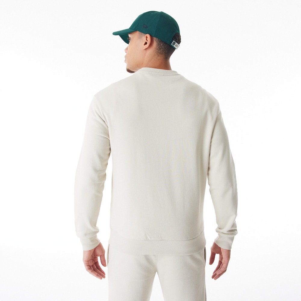 Milwaukee Bucks New Era NBA Crewneck Sweatshirt Stone